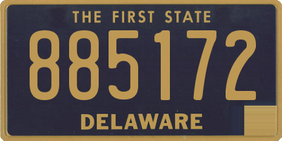 DE license plate 885172