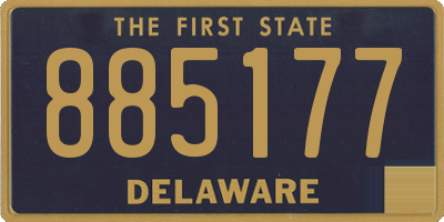 DE license plate 885177