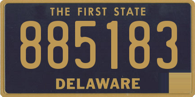 DE license plate 885183