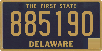 DE license plate 885190