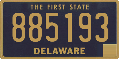 DE license plate 885193