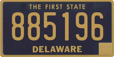 DE license plate 885196