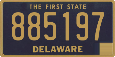DE license plate 885197