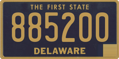 DE license plate 885200