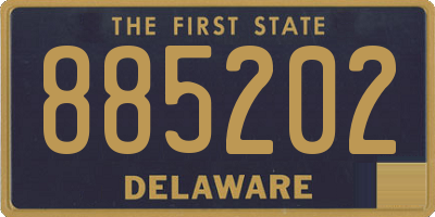 DE license plate 885202