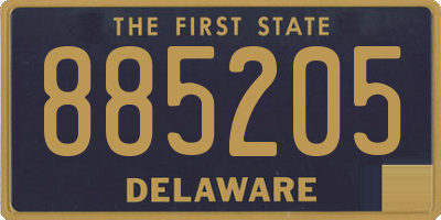 DE license plate 885205