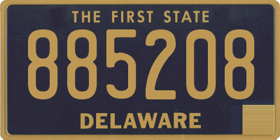 DE license plate 885208