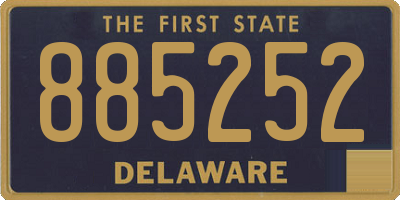 DE license plate 885252