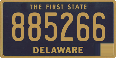 DE license plate 885266