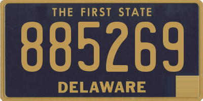 DE license plate 885269