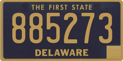 DE license plate 885273