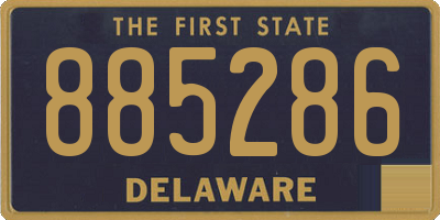 DE license plate 885286
