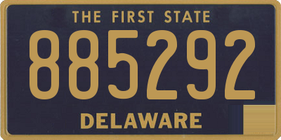 DE license plate 885292