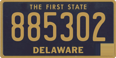 DE license plate 885302