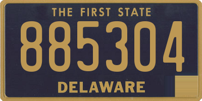 DE license plate 885304