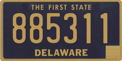 DE license plate 885311