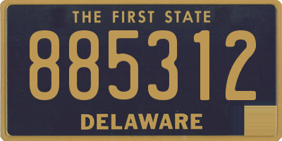 DE license plate 885312