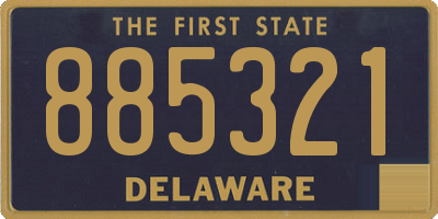DE license plate 885321