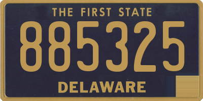 DE license plate 885325