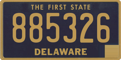 DE license plate 885326