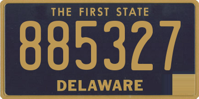 DE license plate 885327