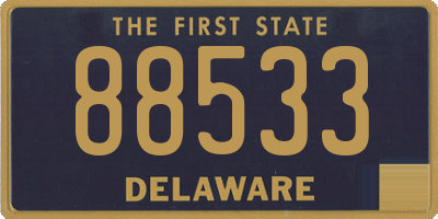 DE license plate 88533