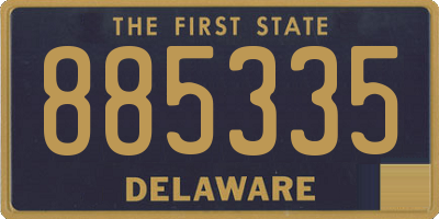 DE license plate 885335