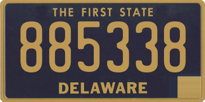DE license plate 885338
