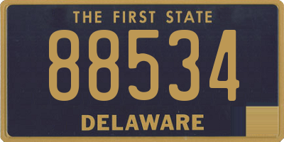 DE license plate 88534
