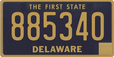 DE license plate 885340