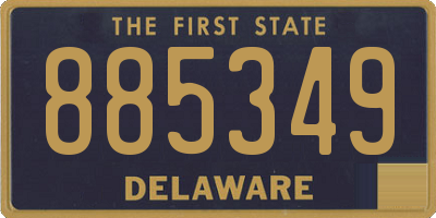 DE license plate 885349