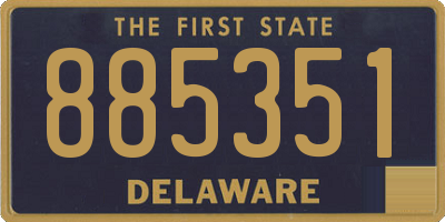 DE license plate 885351