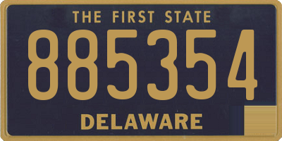 DE license plate 885354