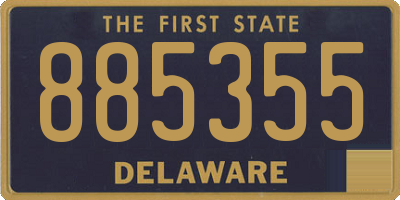 DE license plate 885355