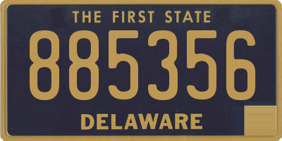 DE license plate 885356