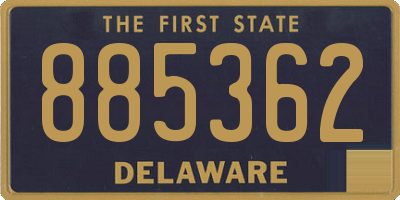 DE license plate 885362