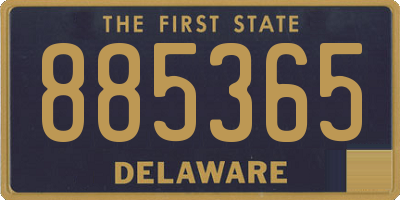 DE license plate 885365