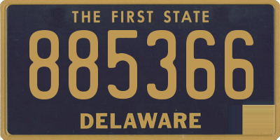 DE license plate 885366