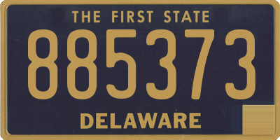DE license plate 885373