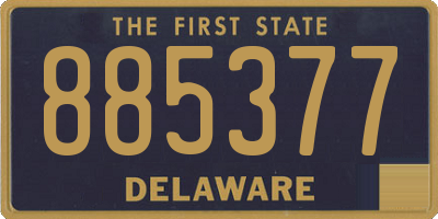 DE license plate 885377