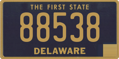 DE license plate 88538