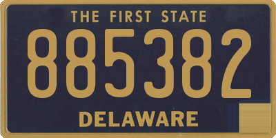 DE license plate 885382