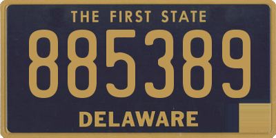DE license plate 885389