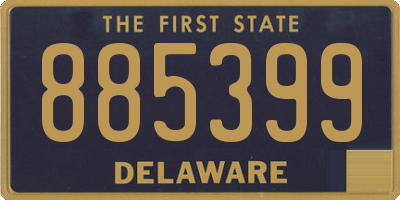 DE license plate 885399