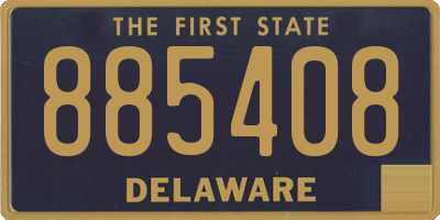 DE license plate 885408