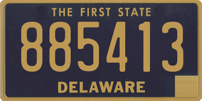 DE license plate 885413