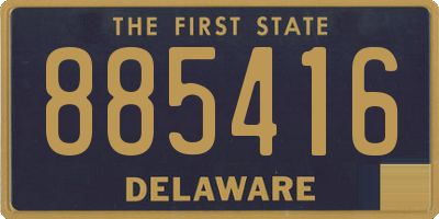 DE license plate 885416