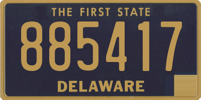 DE license plate 885417