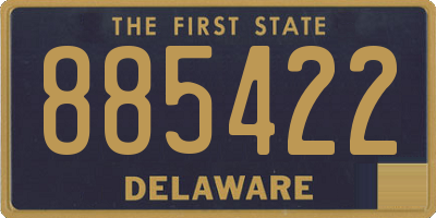 DE license plate 885422
