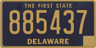 DE license plate 885437
